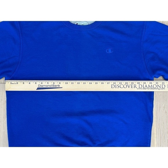 Champion Authentic Athleticwear Crewneck Blue Sweatshirt Mens Size Large - Picture 8 of 10